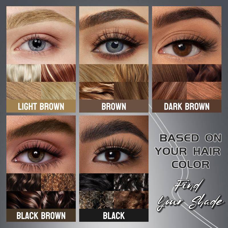 Bornbea Hair-Like Eyebrow Pen, New Upgrade ,2-In-1 Waterproof Brow Pen with 2 Tip, with Dual-Ended Eyebrow Brush, Cosmetic Makeup